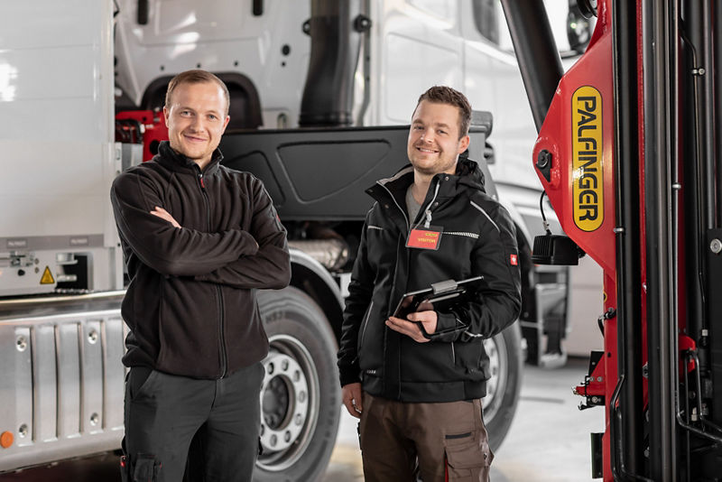 Conheça a ampla rede de serviços e manutenção PALFINGER